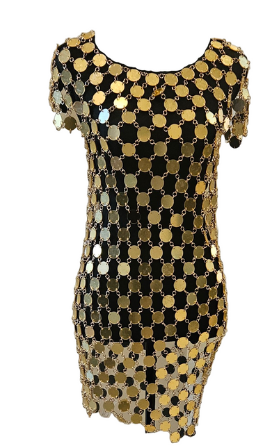 JEFFREY CAMPBELL DIME-PIECE Women Dress - Gold Multi