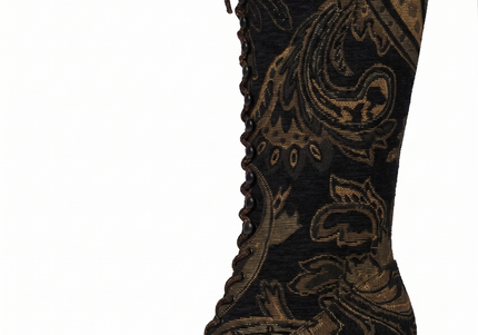 JEFFREY CAMPBELL ARCHILLE-K WOMEN BOOTS - Dark Brown Tapestry
