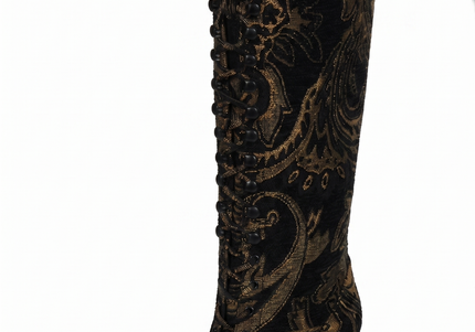 JEFFREY CAMPBELL ARCHILLE-K WOMEN BOOTS - Dark Brown Tapestry