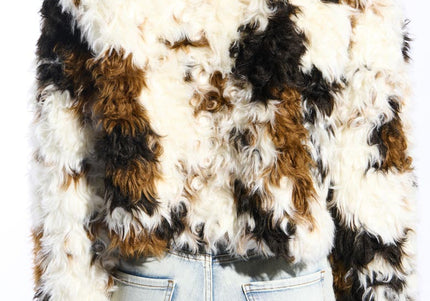 AZALEA WANG ENORA WOMEN COATS - Cream Multi