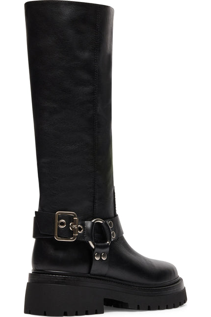 STEVE MADDEN EVEREST WOMEN BOOTS - Black Leather