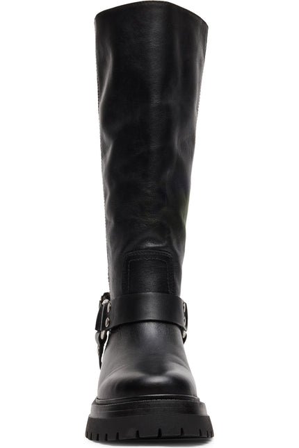 STEVE MADDEN EVEREST WOMEN BOOTS - Black Leather