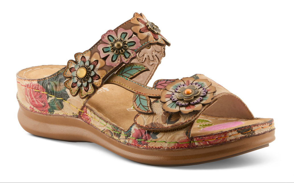 L'ARTISTE FEELSGREAT WOMEN SANDALS - Beige Multi