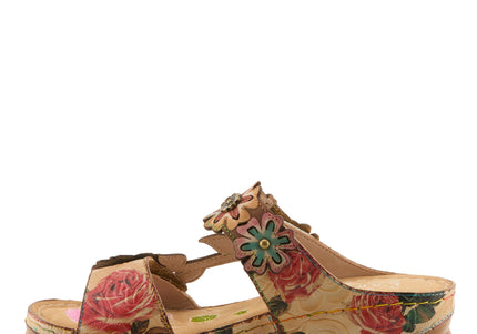 L'ARTISTE FEELSGREAT WOMEN SANDALS - Beige Multi