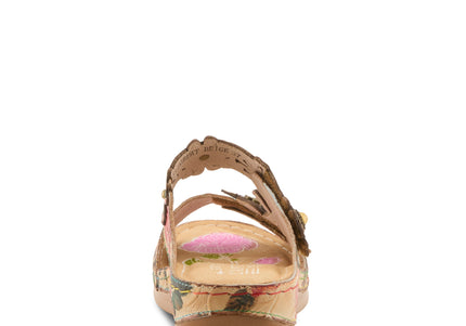 L'ARTISTE FEELSGREAT WOMEN SANDALS - Beige Multi