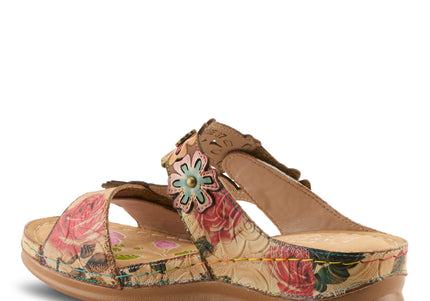 L'ARTISTE FEELSGREAT WOMEN SANDALS - Beige Multi