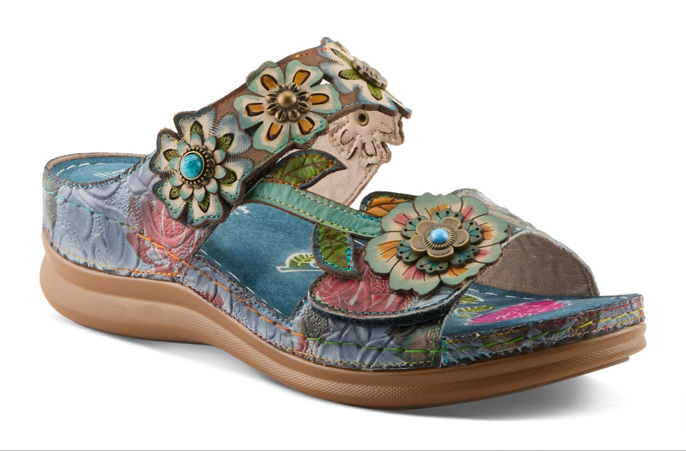 L'ARTISTE FEELSGREAT WOMEN SANDALS - Blue Multi