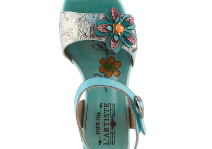 L'ARTISTE FELIS WOMEN SANDALS - Sky Blue Multi
