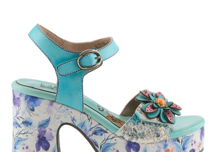 L'ARTISTE FELIS WOMEN SANDALS - Sky Blue Multi