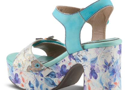 L'ARTISTE FELIS WOMEN SANDALS - Sky Blue Multi
