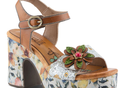 L'ARTISTE FELIS WOMEN SANDALS - Camel Multi