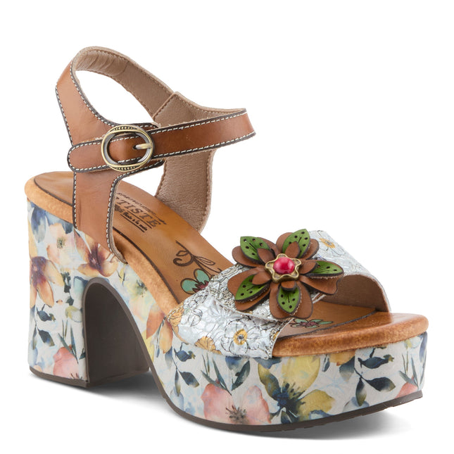 L'ARTISTE FELIS WOMEN SANDALS - Camel Multi