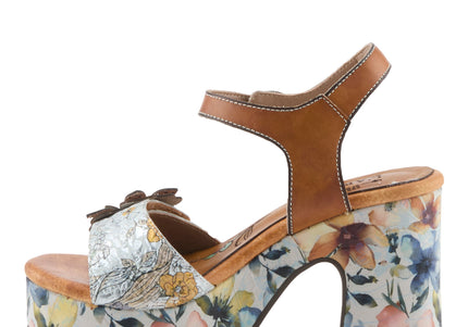 L'ARTISTE FELIS WOMEN SANDALS - Camel Multi