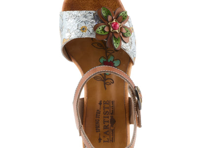 L'ARTISTE FELIS WOMEN SANDALS - Camel Multi