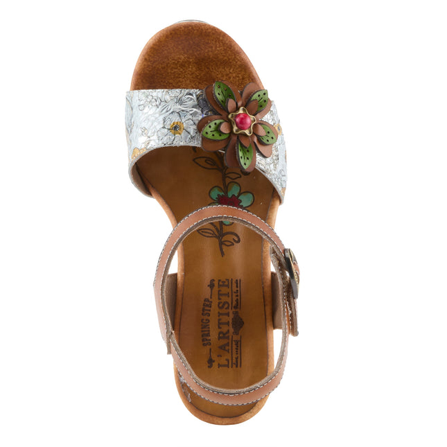 L'ARTISTE FELIS WOMEN SANDALS - Camel Multi