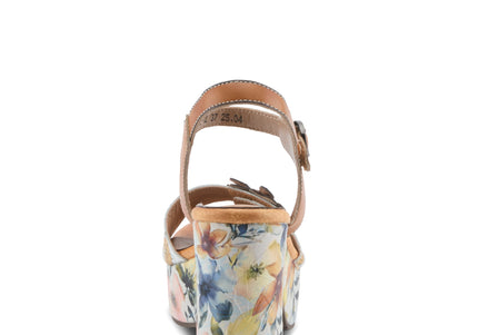 L'ARTISTE FELIS WOMEN SANDALS - Camel Multi