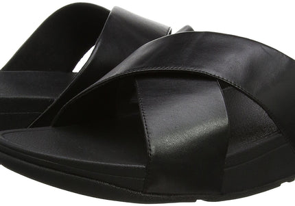 FITFLOP LULU CROSS SLIDE SANDALS - LEATHER NYCK - New York City Kicks