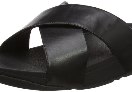 FITFLOP LULU CROSS SLIDE SANDALS - LEATHER NYCK - New York City Kicks
