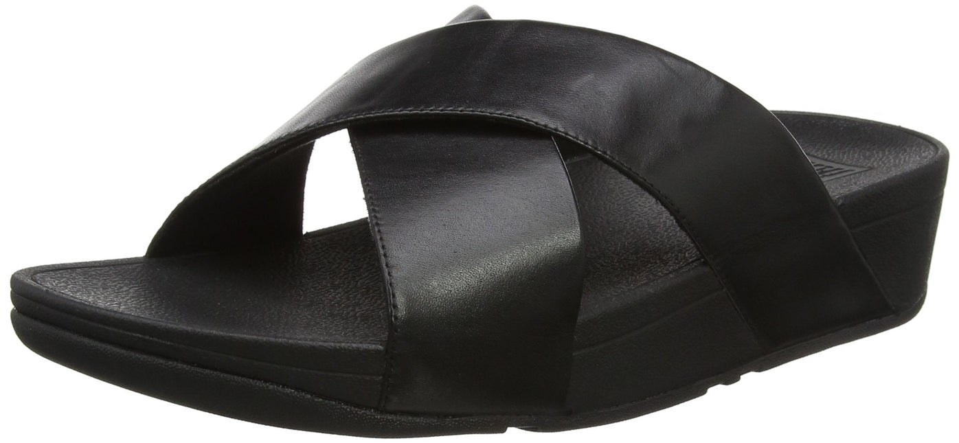 FITFLOP LULU CROSS SLIDE SANDALS - LEATHER NYCK - New York City Kicks