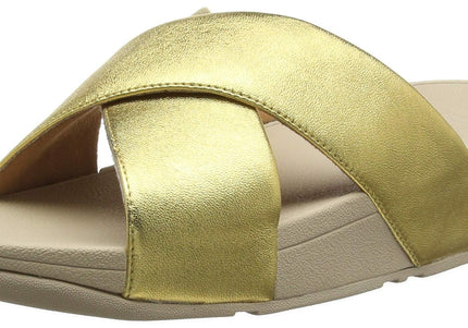 FITFLOP LULU CROSS SLIDE SANDALS - LEATHER NYCK - New York City Kicks
