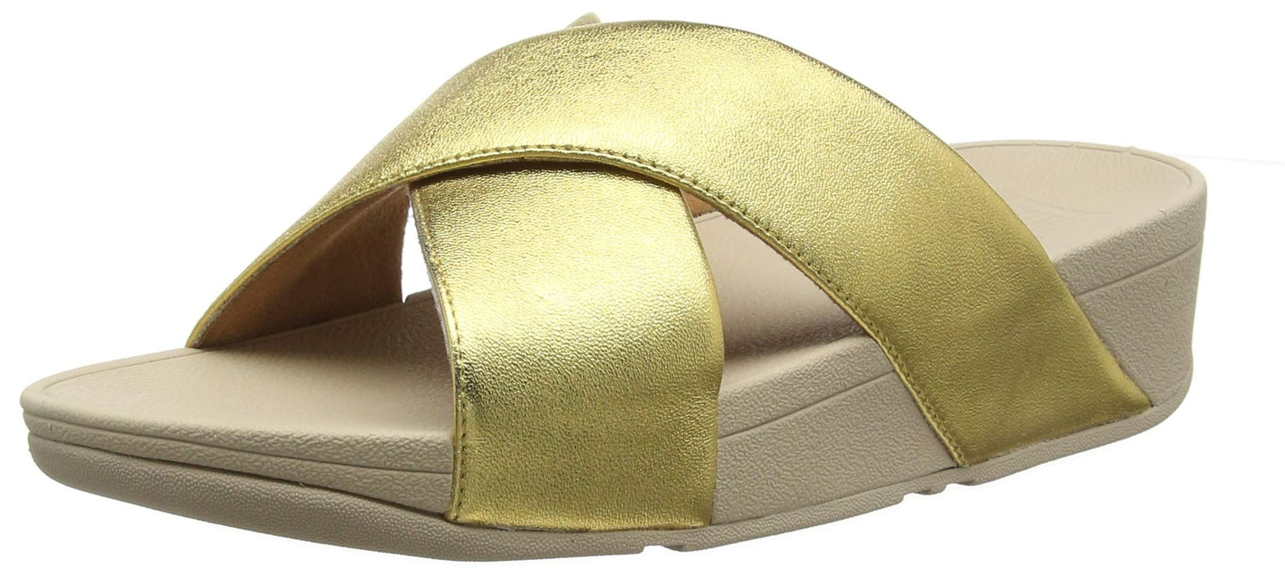 FITFLOP LULU CROSS SLIDE SANDALS - LEATHER NYCK - New York City Kicks