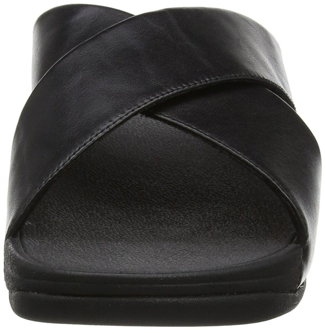 FITFLOP LULU CROSS SLIDE SANDALS - LEATHER NYCK - New York City Kicks