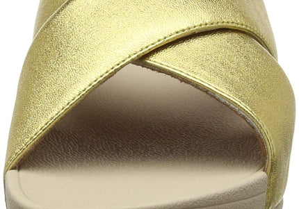 FITFLOP LULU CROSS SLIDE SANDALS - LEATHER NYCK - New York City Kicks