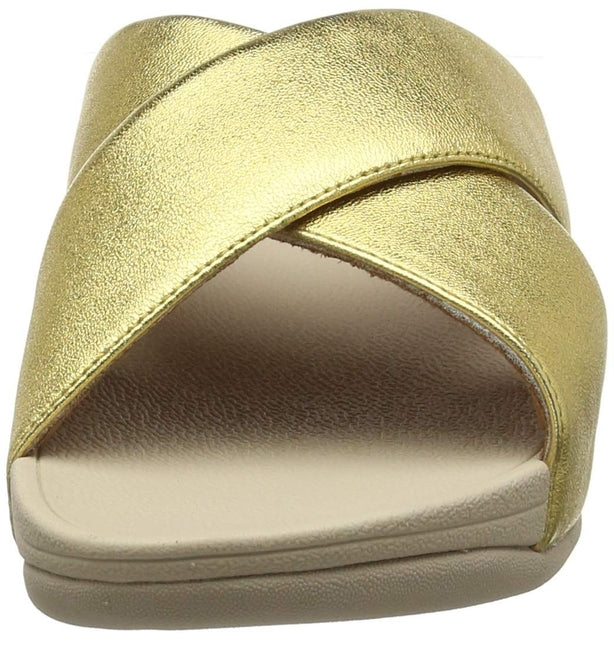 FITFLOP LULU CROSS SLIDE SANDALS - LEATHER NYCK - New York City Kicks