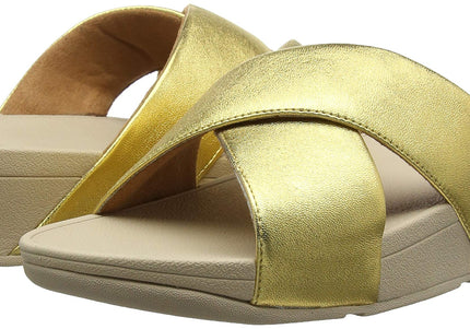 FITFLOP LULU CROSS SLIDE SANDALS - LEATHER NYCK - New York City Kicks