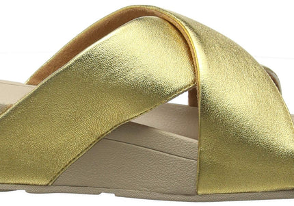 FITFLOP LULU CROSS SLIDE SANDALS - LEATHER NYCK - New York City Kicks