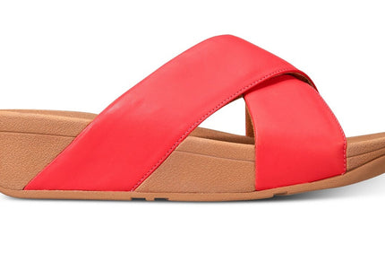 FITFLOP LULU CROSS SLIDE SANDALS - LEATHER NYCK - New York City Kicks