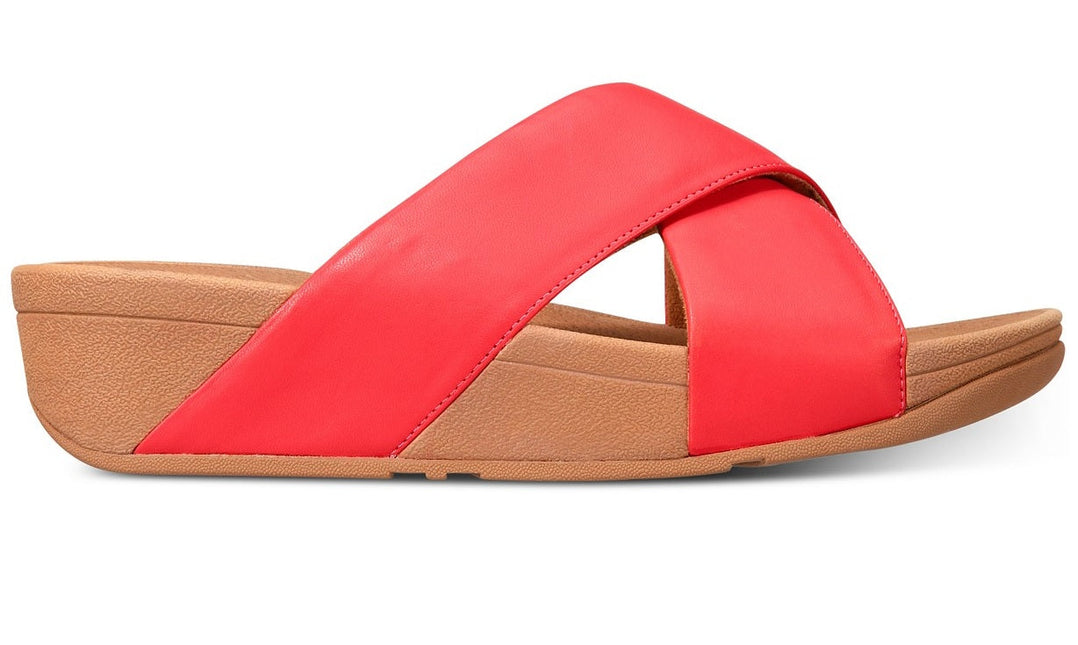 FITFLOP LULU CROSS SLIDE SANDALS - LEATHER NYCK - New York City Kicks