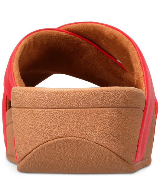 FITFLOP LULU CROSS SLIDE SANDALS - LEATHER NYCK - New York City Kicks