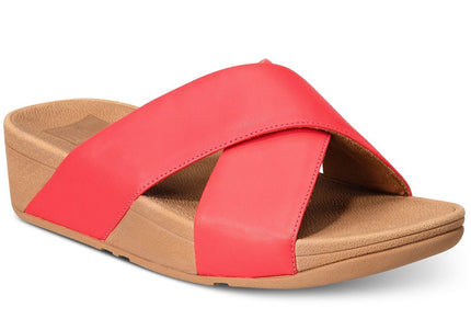 FITFLOP LULU CROSS SLIDE SANDALS - LEATHER NYCK - New York City Kicks