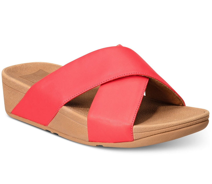 FITFLOP LULU CROSS SLIDE SANDALS - LEATHER NYCK - New York City Kicks