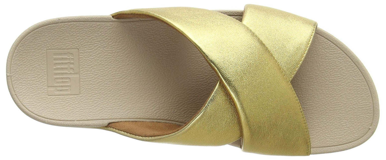 FITFLOP LULU CROSS SLIDE SANDALS - LEATHER NYCK - New York City Kicks