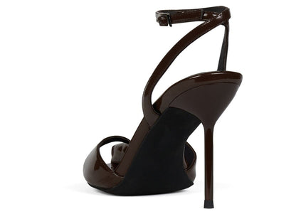 JEFFREY CAMPBELL FONTAINE WOMEN HEELS Brown Patent