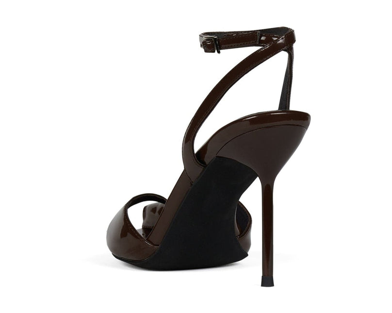 JEFFREY CAMPBELL FONTAINE WOMEN HEELS Brown Patent