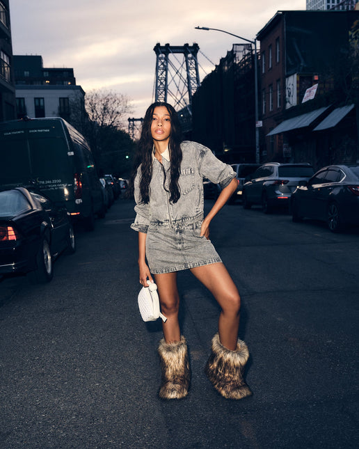 STEVE MADDEN BEASTIE WOMEN BOOTS - Tan Multi