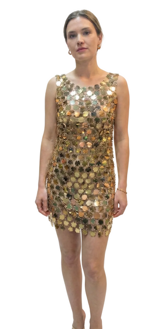 JEFFREY CAMPBELL DIME-PIECE Women Dress - Gold Multi