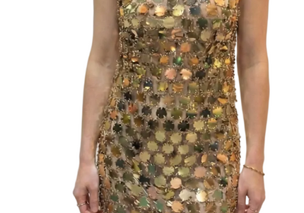 JEFFREY CAMPBELL DIME-PIECE Women Dress - Gold Multi