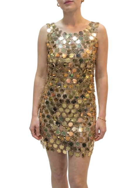 JEFFREY CAMPBELL DIME-PIECE Women Dress - Gold Multi