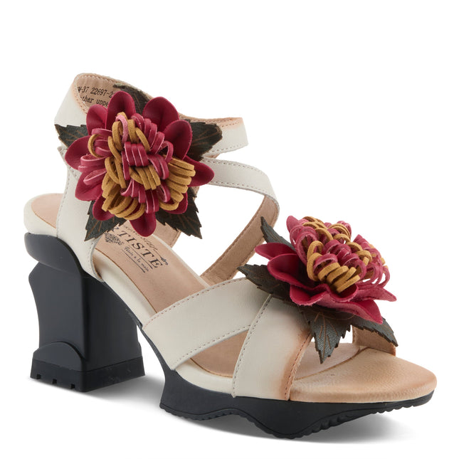 L'ARTISTE HOOKED WOMEN SANDALS - Beige Multi
