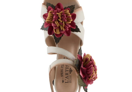 L'ARTISTE HOOKED WOMEN SANDALS - Beige Multi