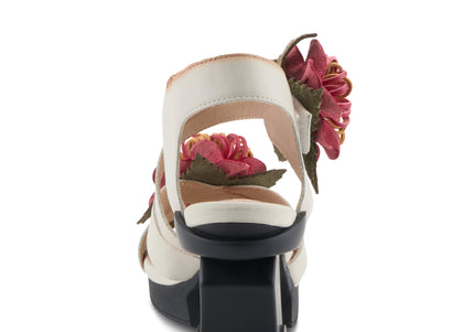L'ARTISTE HOOKED WOMEN SANDALS - Beige Multi