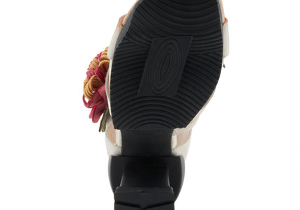 L'ARTISTE HOOKED WOMEN SANDALS - Beige Multi