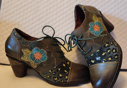 L'ARTISTE HUNTEERA WOMEN SHOES  - Olive Multi