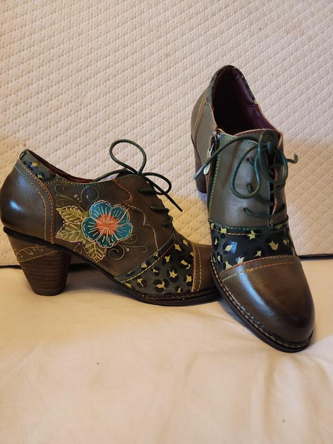 L'ARTISTE HUNTEERA WOMEN SHOES  - Olive Multi
