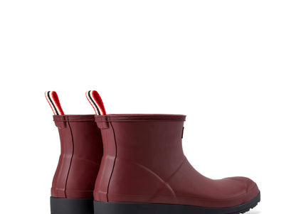 HUNTER W PLAY SHORT BOOT WOMEN RAIN BOOTS - Red