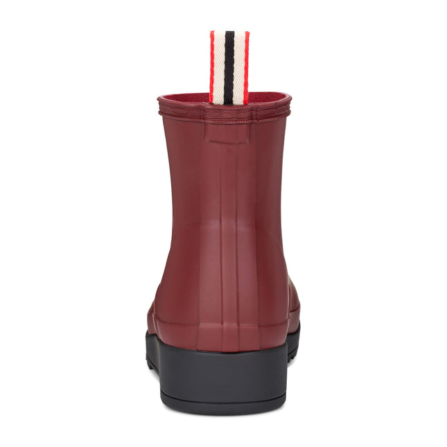 HUNTER W PLAY SHORT BOOT WOMEN RAIN BOOTS - Red